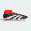 Soccer | Soccer Cleats^Adidas Predator 24 League Sock FG Cleats CoreBlack/FootwearWhite/SolarRed-IG7772