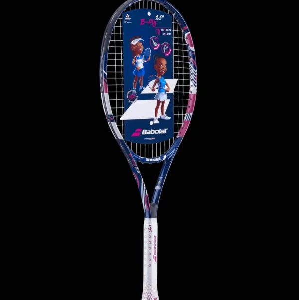 Tennis, Paddle Pickle^Babolat B Fly 25 Tennis Racquet Blue-Pink