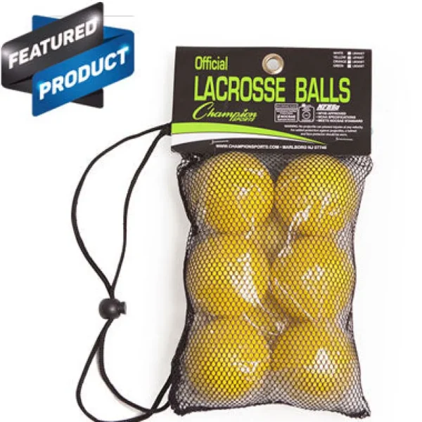 Lacrosse^CHAMPION SPORTS NOCSAE Lacrosse Ball Set of 6