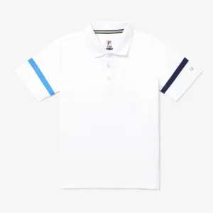 Tops^FILA USA Fila Boys Tennis Polo White/Navy/Marine-103