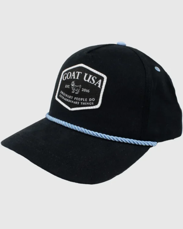 Hats^Goat USA Coastline A-Frame Hat Black