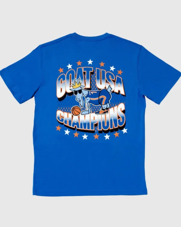 Lacrosse^Goat USA Youth Basketball Champions T-Shirt Royal