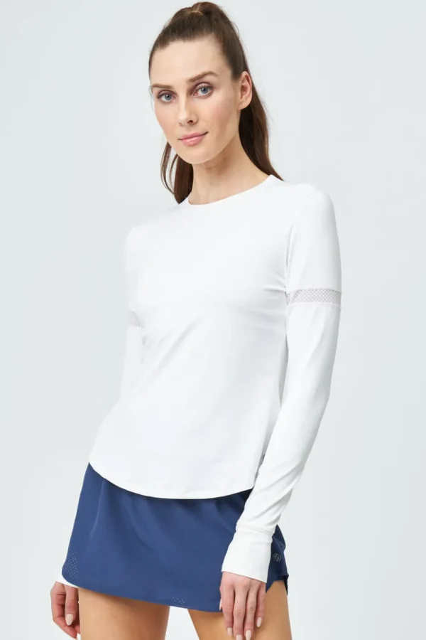 Tennis | Tennis^LIJA Womens Noble Elite Pacer Top White