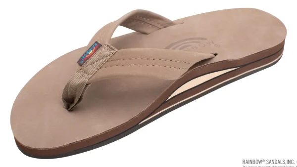 Sandals And Water Shoes^Rainbow Sandals Rainbow Mens Double Layer Thick Strap Sandal DarkBrown