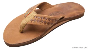 Sandals And Water Shoes^Rainbow Sandals Rainbow Mens Luxury Leather The Bentley Single Layer Arch Hand Woven Strap Buckskin