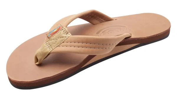 Sandals And Water Shoes^Rainbow Sandals Rainbow Mens Luxury Leather Single Layer Thick Strap Sandal Buckskin