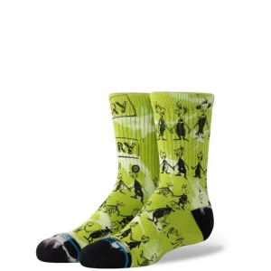 Socks | Socks^Stance Kids' Down in Whoville Crew Socks Green