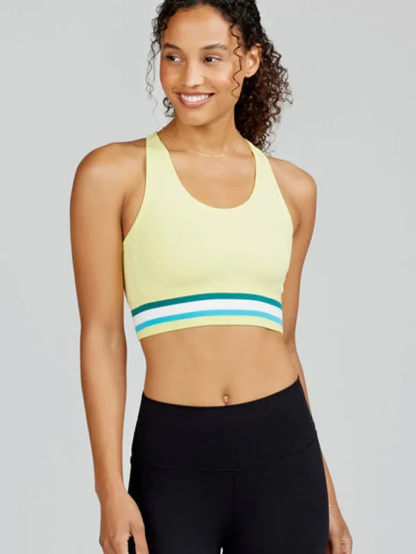 Performance Tops^Tasc Womens Allways Stripe Sports Bra LimelightStripe