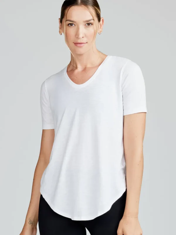 Performance Tops^Tasc Womens Longline T Shirt White-100