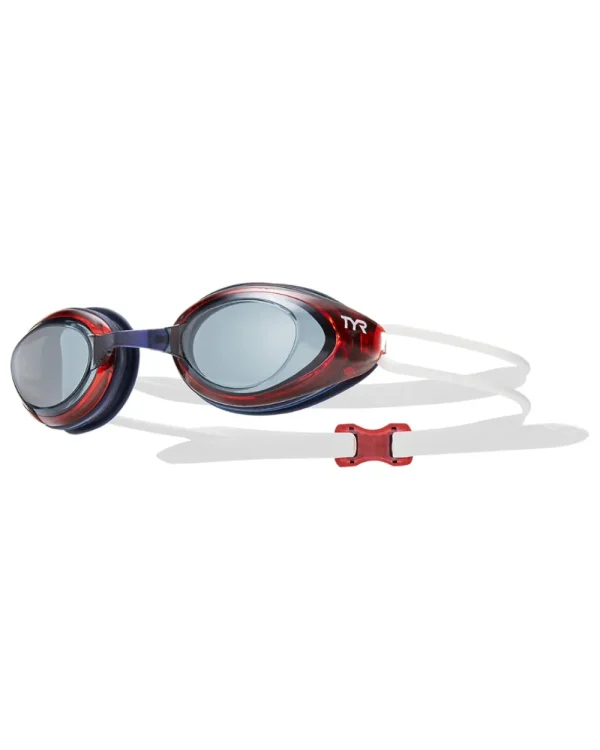 Swim^TYR BlackHawk Racing Adult Googles Smoke/White