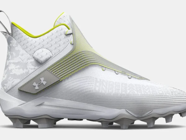 Football | Football & Lacrosse Cleats^Under Armour Men's Highlight Hammer MC Cleats White/MetallicSilver/White-101