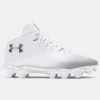 Football | Football & Lacrosse Cleats^Under Armour Mens Spotlight Franchise Rm 4 0 Cleats White/White/MetallicSilver-100