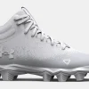 Football | Football & Lacrosse Cleats^Under Armour Mens Spotlight Franchise Rm 2 0 Football Cleats White/White/MetallicSilver-100