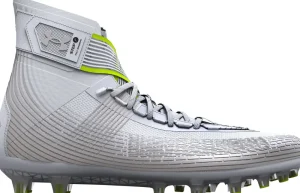 Football | Football & Lacrosse Cleats^Under Armour Men's UA Highlight MC Cleats White/MetallicSilver/MetallicSilver-106