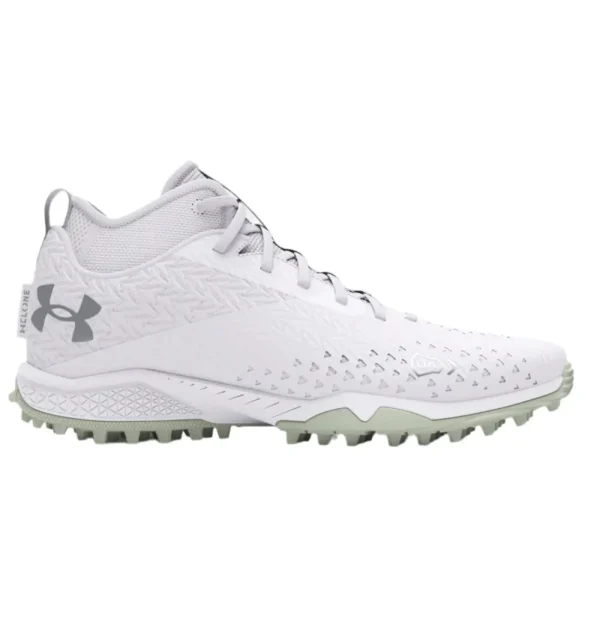 Football | Football & Lacrosse Cleats^Under Armour Unisex Spotlight Lax Turf White/White/MetallicSilver-100